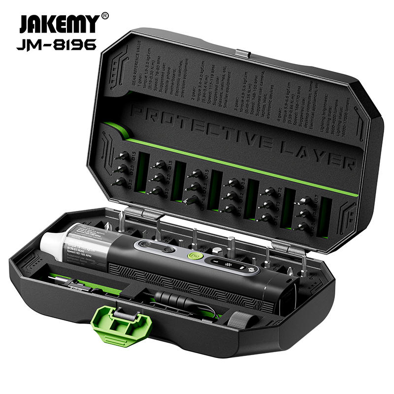 Home Automation System Diy - JAKEMY JM-8196 طقم مفك مغناطيسي كهربائي