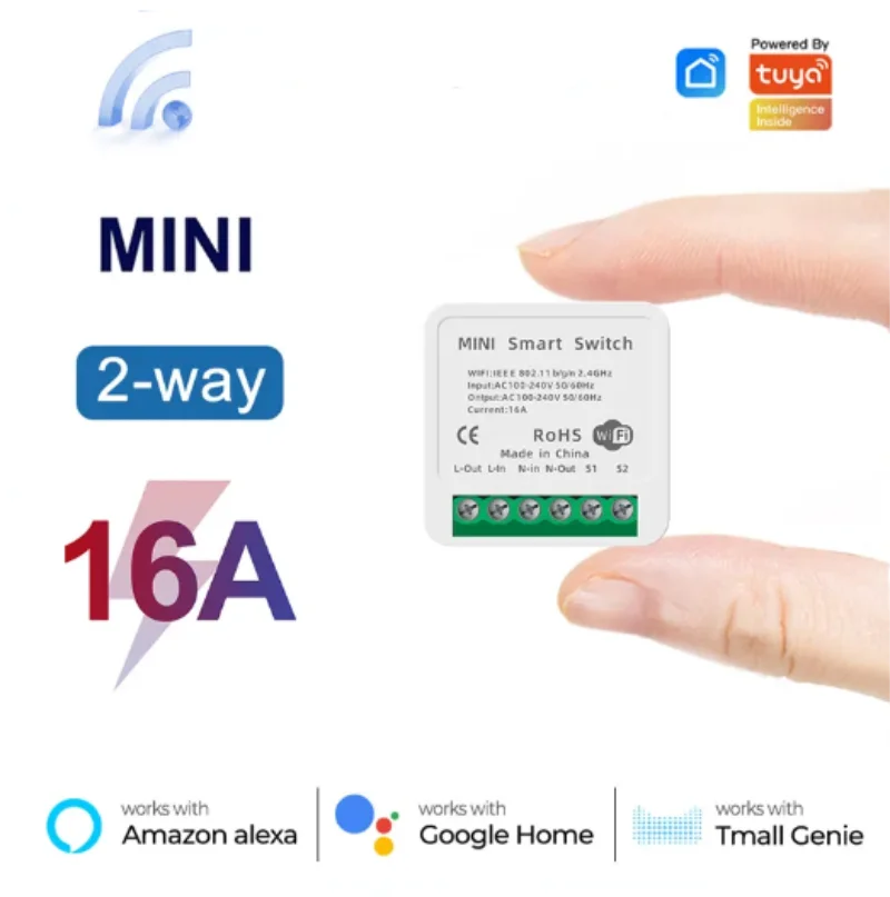 Tuya Mini 16A WiFi Switch تطبي - مراجعة Home Automation Ideas وسعره