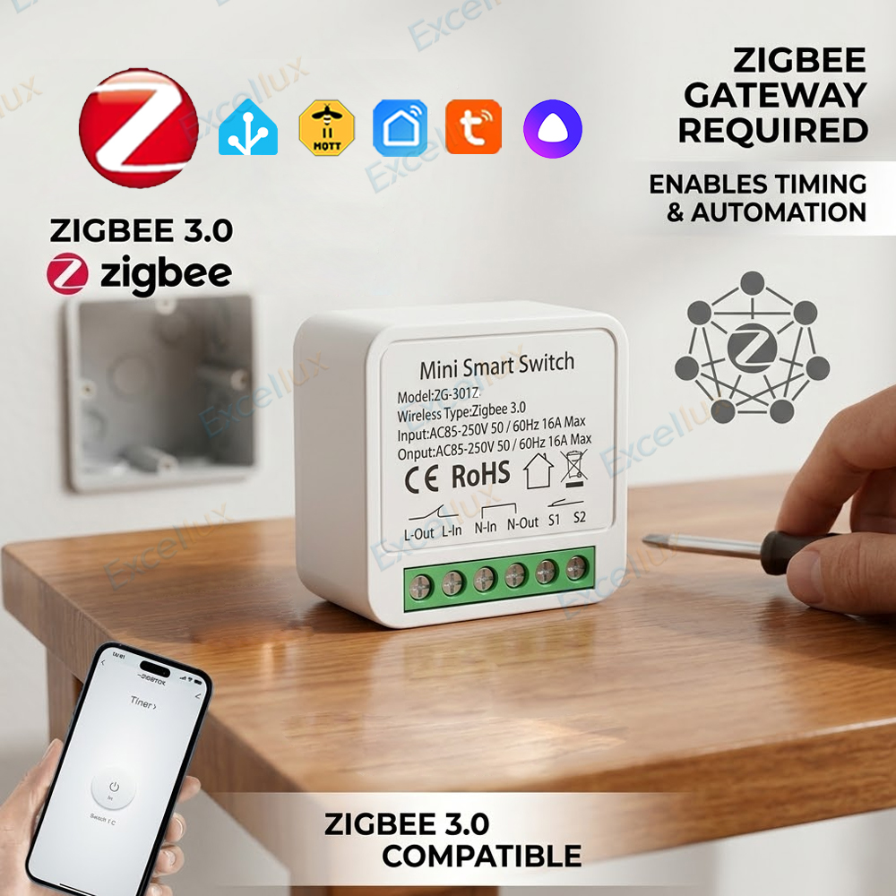 مفتاح ذكي صغير 16 أمبير بتقنية - مراجعة Home Automation Diy وسعره