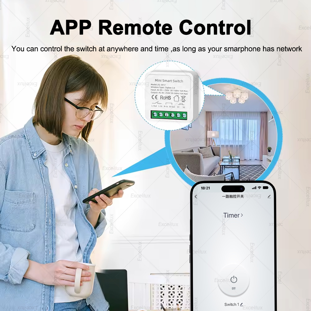 مفتاح ذكي صغير 16 أمبير بتقنية - مراجعة Home Automation Diy وسعره