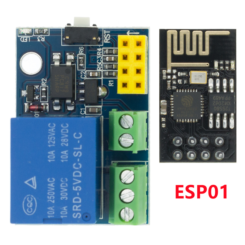 ESP8266 ESP-01 ESP-01S 5 فولت  - مراجعة Home Automation With Arduino وسعره